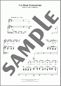 I've Been Everywhere(Hank Snow) 楽譜 その他 ダウンロード