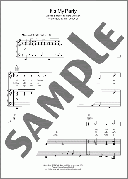 It's My Party(Lesley Gore) 楽譜 その他 ダウンロード