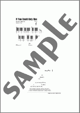 If You Could Only See(Tonic) 楽譜 ピアノ（歌詞 & コード） ダウンロード