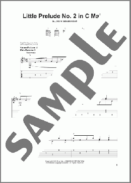 Little Prelude No. 2 In C Major(Johann Sebastian Bach) 楽譜 ギター（ソロ） ダウンロード