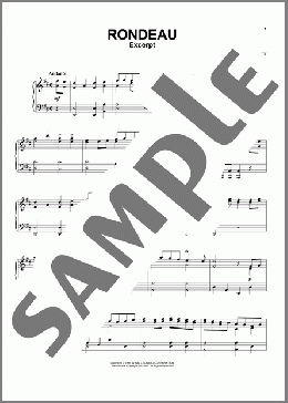 Rondeau(Jean-Joseph Mouret) 楽譜 ピアノ（ソロ） ダウンロード