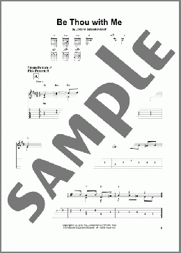 Be Thou With Me(Johann Sebastian Bach) 楽譜 ギター（ソロ） ダウンロード