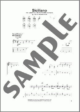 Siciliano(Johann Sebastian Bach) 楽譜 ギター（ソロ） ダウンロード
