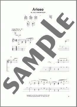 Arioso(Johann Sebastian Bach) 楽譜 ギター（ソロ） ダウンロード