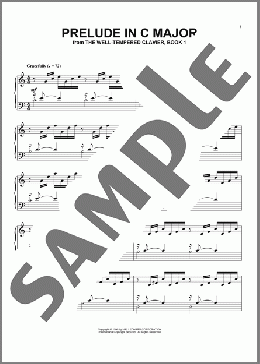 Prelude In C Major(Johann Sebastian Bach) 楽譜 ピアノ & ボーカル & ギター ダウンロード