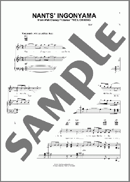 Nants' Ingonyama(Tim Rice/Elton John/Hans Zimmer/The Lion King (Movie)) 楽譜 ピアノ & ボーカル & ギター ダウンロード