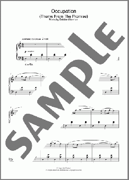 Occupation (Theme From The Promise)(Debbie Wiseman) 楽譜 ピアノ（ソロ） ダウンロード