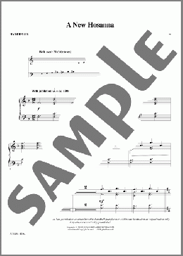 A New Hosanna(John Purifoy) 楽譜 その他 ダウンロード