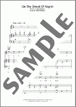 On The Street Of Regret(Dinah Washington) 楽譜 その他 ダウンロード