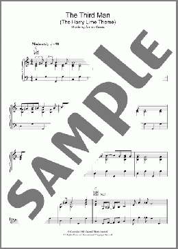The Third Man (The Harry Lime Theme)(Anton Karas) 楽譜 ピアノ（ソロ） ダウンロード