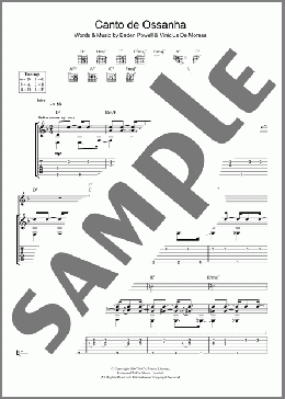 Canto De Ossanha(Baden Powell) 楽譜 ギター（ソロ） ダウンロード