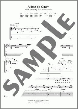 Aldeia De Ogum(Joyce Silveira Moreno) 楽譜 ギター（ソロ） ダウンロード