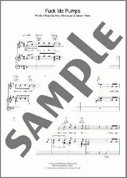F**k Me Pumps(Amy Winehouse) 楽譜 その他 ダウンロード