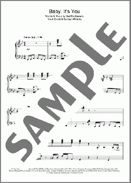 Baby, It's You(Bacharach & David) 楽譜 ピアノ（ソロ） ダウンロード
