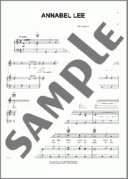 Annabel Lee(Folk Song) 楽譜 ピアノ & ボーカル & ギター ダウンロード