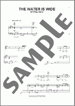 The Water Is Wide(Traditional) 楽譜 ピアノ & ボーカル & ギター ダウンロード