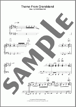 Theme from Grandstand(Keith Mansfield) 楽譜 ピアノ（ソロ） ダウンロード