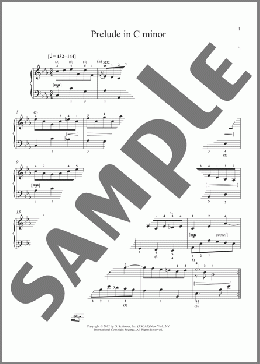 Prelude In C Minor, BMV 934(Johann Sebastian Bach) 楽譜 ピアノ（ソロ） ダウンロード