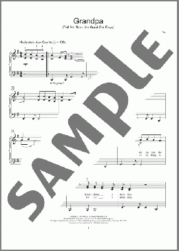 Grandpa (Tell Me 'Bout The Good Old Days)(The Judds) 楽譜 ピアノ（ソロ） ダウンロード