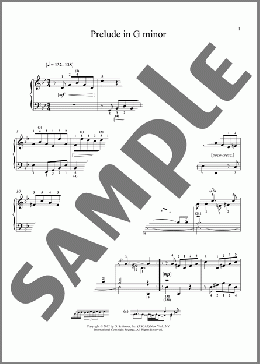 Prelude In G Minor, BMV 930(Johann Sebastian Bach) 楽譜 ピアノ（ソロ） ダウンロード