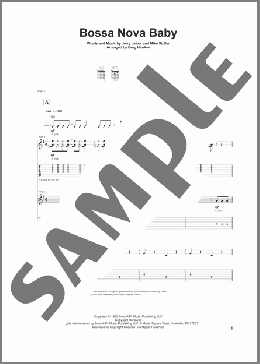 Bossa Nova Baby(Jerry Leiber/Mike Stoller/Elvis Presley/Leiber & Stoller) 楽譜 ギター（その他） ダウンロード