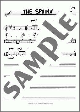 The Sphinx(Ornette Coleman) 楽譜 その他 ダウンロード