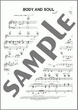 Body And Soul(Amy Winehouse/Tony Bennett & Amy Winehouse) 楽譜 ピアノ & ボーカル & ギター ダウンロード