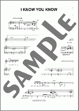 I Know You Know(Esperanza Spalding) 楽譜 ピアノ & ボーカル ダウンロード