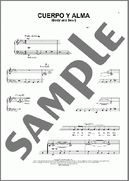 Cuerpo Y Alma (Body And Soul)(Esperanza Spalding) 楽譜 ピアノ & ボーカル ダウンロード