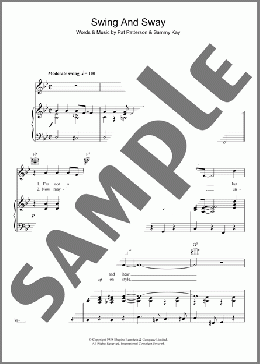 Swing And Sway(Sammy Kay) 楽譜 その他 ダウンロード