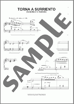 Come Back To Sorrento (arr. Phillip Keveren)(Ernesto de Curtis) 楽譜 ピアノ（ソロ） ダウンロード