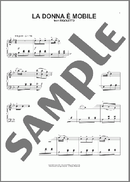 La donna e mobile (arr. Phillip Keveren)(Giuseppe Verdi) 楽譜 ピアノ（ソロ） ダウンロード