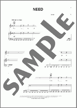 Need(Kutless) 楽譜 ピアノ & ボーカル & ギター ダウンロード