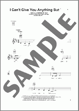 I Can't Give You Anything But Love(Dorothy Fields) 楽譜 ウクレレ（弾き語り） ダウンロード