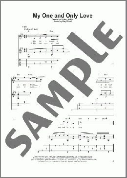 My One And Only Love(Guy Wood) 楽譜 ギター（その他） ダウンロード