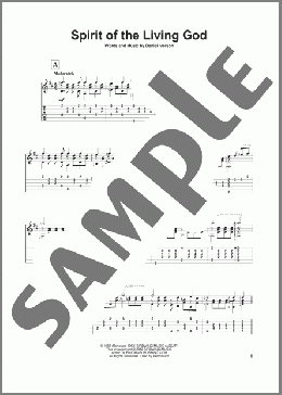 Spirit Of The Living God(Daniel Iverson) 楽譜 ギター（その他） ダウンロード