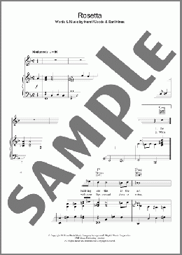 Rosetta(Earl Hines) 楽譜 その他 ダウンロード
