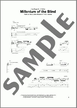 Millenium Of The Blind(Megadeth) 楽譜 ギター（ソロ） ダウンロード
