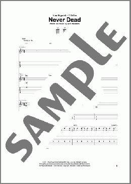 Never Dead(Megadeth) 楽譜 ギター（ソロ） ダウンロード