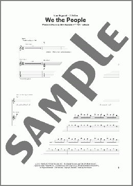 We The People(Megadeth) 楽譜 ギター（ソロ） ダウンロード