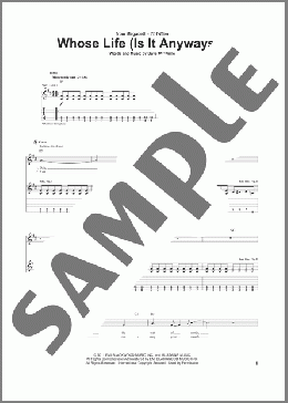 Whose Life (Is It Anyways?)(Megadeth) 楽譜 ギター（ソロ） ダウンロード