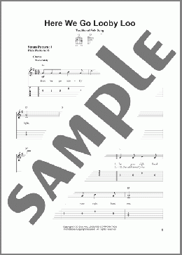 Here We Go Looby Loo(Traditional Folk Song) 楽譜 ギター（ソロ） ダウンロード