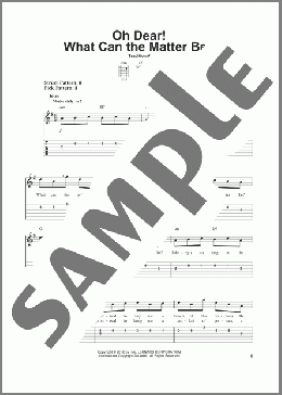 Oh Dear! What Can The Matter Be?(Traditional) 楽譜 ギター（ソロ） ダウンロード