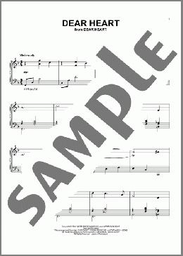 Dear Heart(Henry Mancini) 楽譜 ピアノ（ソロ） ダウンロード