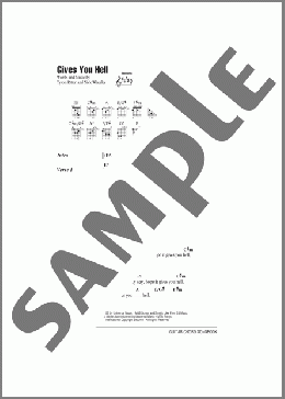 Gives You Hell(The All-American Rejects) 楽譜 ギター（コード） ダウンロード