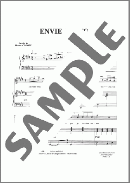 Envie De Toi(Henri Salvador) 楽譜 ピアノ & ボーカル ダウンロード