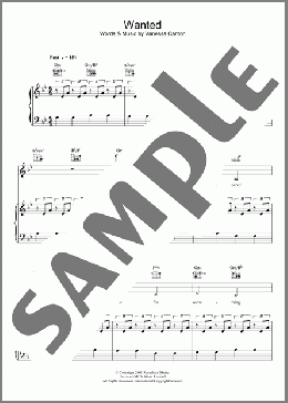 Wanted(Vanessa Carlton) 楽譜 その他 ダウンロード