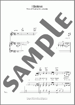 I Believe(Katherine Jenkins) 楽譜 その他 ダウンロード
