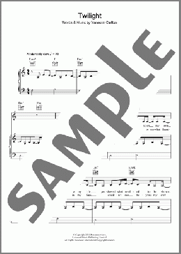Twilight(Vanessa Carlton) 楽譜 その他 ダウンロード