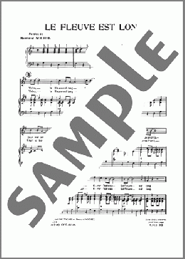 Fleuve Est Long(Henri Salvador) 楽譜 ピアノ & ボーカル ダウンロード